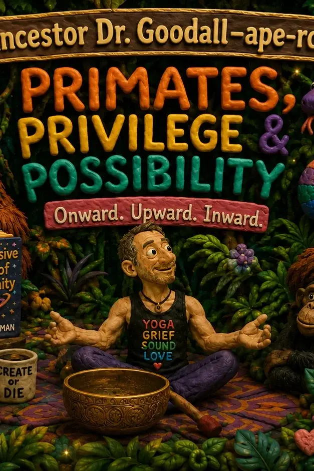 Poster for the film Primates, Privilege & Possibility